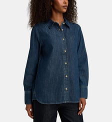 Chemise droite classique en coton denim Lee
