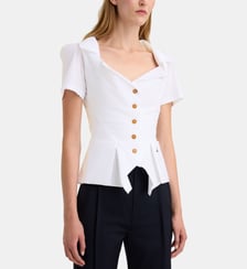 Chemise structurée Monday à manches courtes en coton Vivienne Westwood