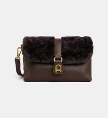 Sac bandoulière MSO15-02 cuir et fourrure Arthur & Aston