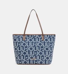 Sac cabas signatures coton denim Liu Jo