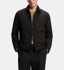 Blouson droit déperlant zippé BOSS