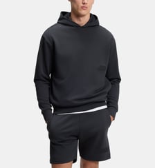 Hoodie relaxed en molleton BOSS