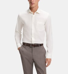 Chemise décontractée en popeline de coton BOSS