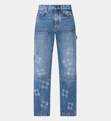 Jean Ma Quad Carpenter droit en coton motif Amiri