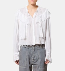 Top Kelmon volants et broderie Isabel Marant