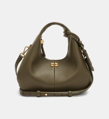 Sac Hobo Mini Grained Ganni