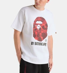 T-shirt droit logo camouflage coton A BATHING APE ®