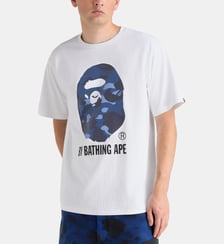 T-shirt droit logo camouflage coton A BATHING APE ®