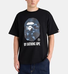 T-shirt droit logo camouflage coton A BATHING APE ®