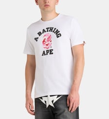 T-shirt droit logo camouflage coton A BATHING APE ®
