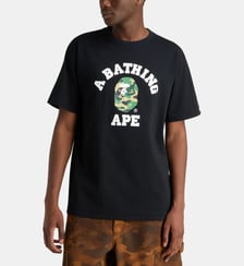 T-shirt droit logo camouflage coton A BATHING APE ®