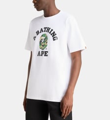 T-shirt droit logo camouflage coton A BATHING APE ®