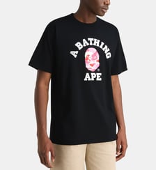 T-shirt droit logo camouflage coton A BATHING APE ®