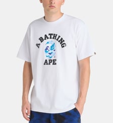 T-shirt droit logo camouflage coton A BATHING APE ®