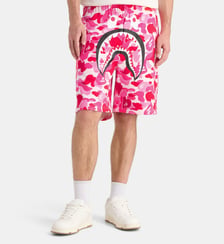 Short camouflage requin coton molletonné A BATHING APE ®