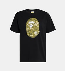 T-shirt droit logo camouflage pixel coton A BATHING APE ®