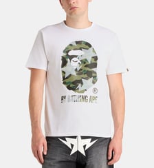 T-shirt droit logo camouflage zip coton A BATHING APE ®