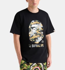 T-shirt droit logo camouflage zip coton A BATHING APE ®