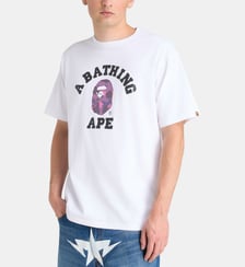 T-shirt droit logo camouflage coton A BATHING APE ®