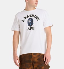 T-shirt droit logo camouflage coton A BATHING APE ®