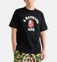 T-shirt droit logo camouflage coton A BATHING APE ®