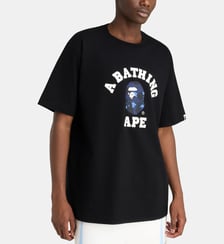 T-shirt droit logo camouflage coton A BATHING APE ®