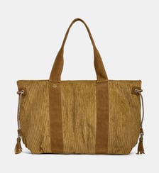 Sac cabas Prudy velours côtelé Mila Louise
