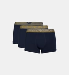 Lot de 3 boxers Shiny Logoband coton Emporio Armani