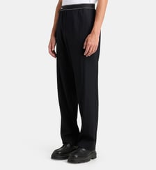 Pantalon style sport ajusté laine Casablanca