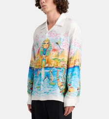 Chemise ample fluide Egypt As It Was soie Casablanca