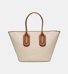 Sac cabas Canvas en toile et cuir Marc Jacobs