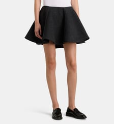 Jupe patineuse courte Peacoat Ganni
