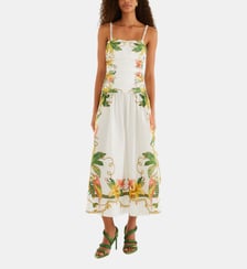 Robe fluide sans manches Tropical Royalty Farm Rio