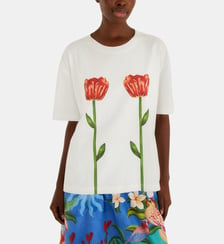T-shirt droit Tropical Rose Farm Rio