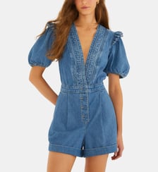 Combinaison denim signature Farm Rio