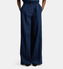 Jean large Lou à pinces coton denim Anine Bing
