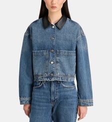 Veste en jean Yuma col contrasté Anine Bing