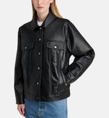 Veste droite Rory cuir mélangé Anine Bing