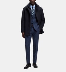 Manteau habillé à col montant BOSS