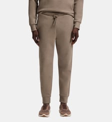 Jogging droit en coton stretch à logo en relief BOSS