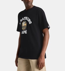 T-shirt droit College camouflage coton A BATHING APE ®