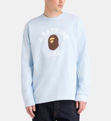 T-shirt droit manches longues College coton  A BATHING APE ®