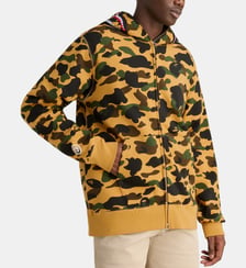 Sweat zippé à capuche camouflage requin coton A BATHING APE ®