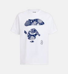 T-shirt droit Japanese Art Camouflage Face coton A BATHING APE ®