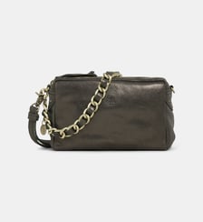 Sac à main caméra Mama X suède paillettes Mila Louise