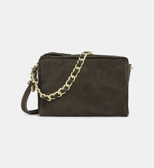 Sac à main caméra Mama X suède paillettes Mila Louise