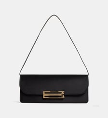 Sac à main clutch Dorian East West satiné Victoria Beckham