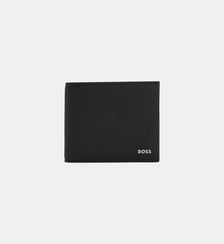 Portefeuille pliant en cuir recyclé BOSS