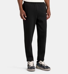 Jogging signature en coton molletonné mélangé Lacoste