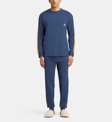 Pyjama long à col rond style jogging coton  Mariner